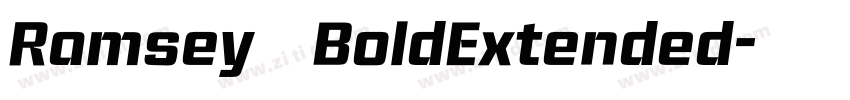 Ramsey BoldExtended字体转换